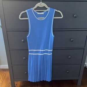 Blue Sleeveless Women’s Sweater Dress